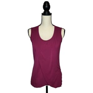Milk Nursingwear women's magenta pink scoop neck sleeveless nursing top size S